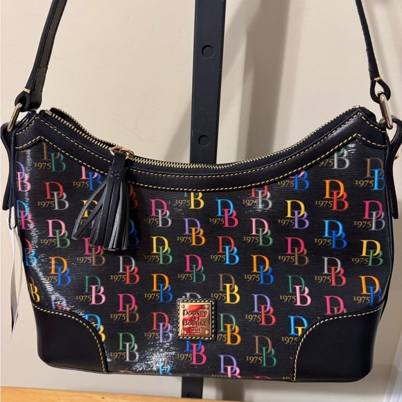 Dooney & Bourke Multicolor Logo Shoulder Bag - Picture 1 of 11